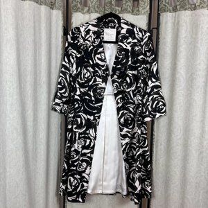Women’s Kate Spade Trench Coat "Lauren" Black/White Floral. With tags. Size XS.